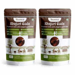 Khajoor Gud – Pack of 2 (1 Kg Total) – Date Palm Jaggery Powder