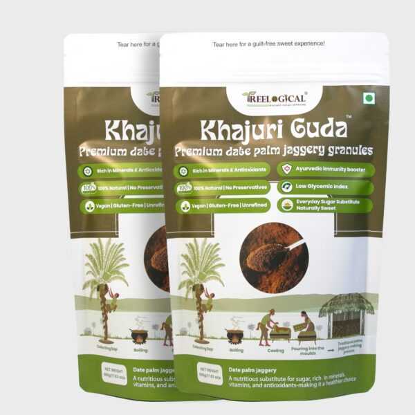 khajur gud – Date Palm Jaggery Powder 1 KG (2) Khajoor Gud - Pack of 2 (1 Kg Total) - Date Palm Jaggery Powder