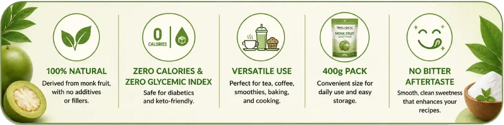 Benefits of monk fruit sweetener